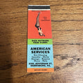 1940s 1950s Pinup Girlie Girly Matchbook Cover Harrisburg PA American Services