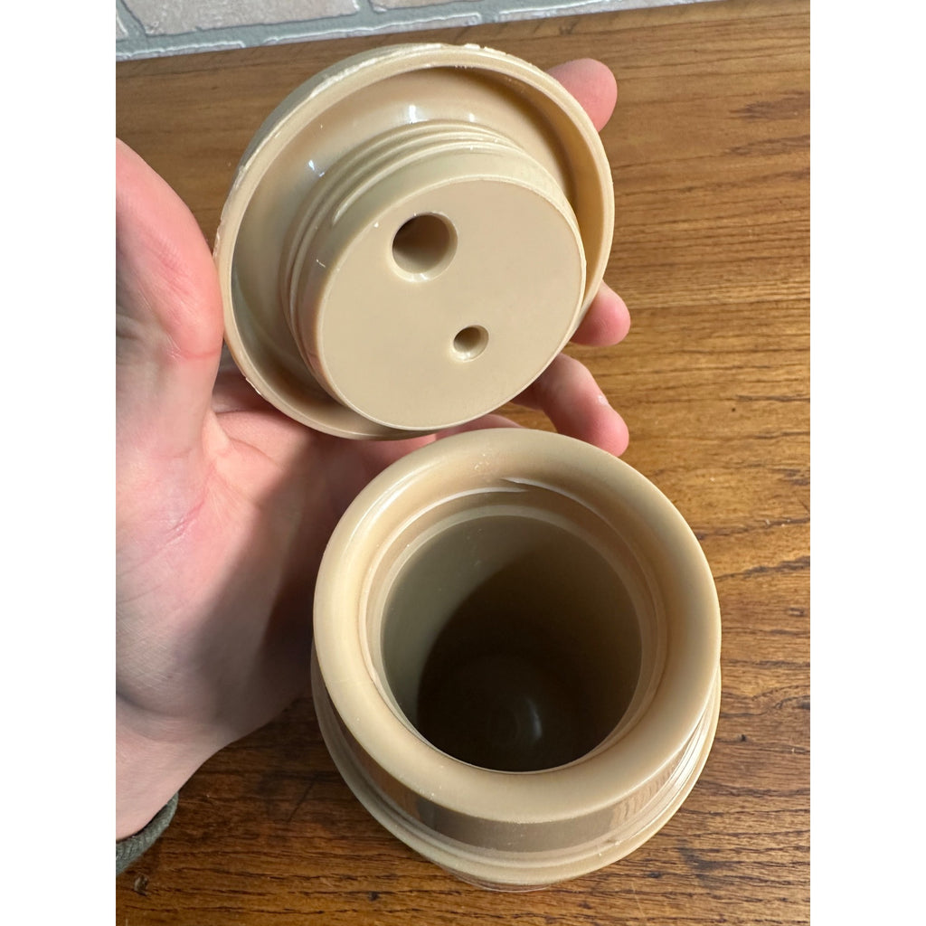 Disney Aladdin Mickey & Minnie Mouse Thermos Pink And White Vintage 1980's