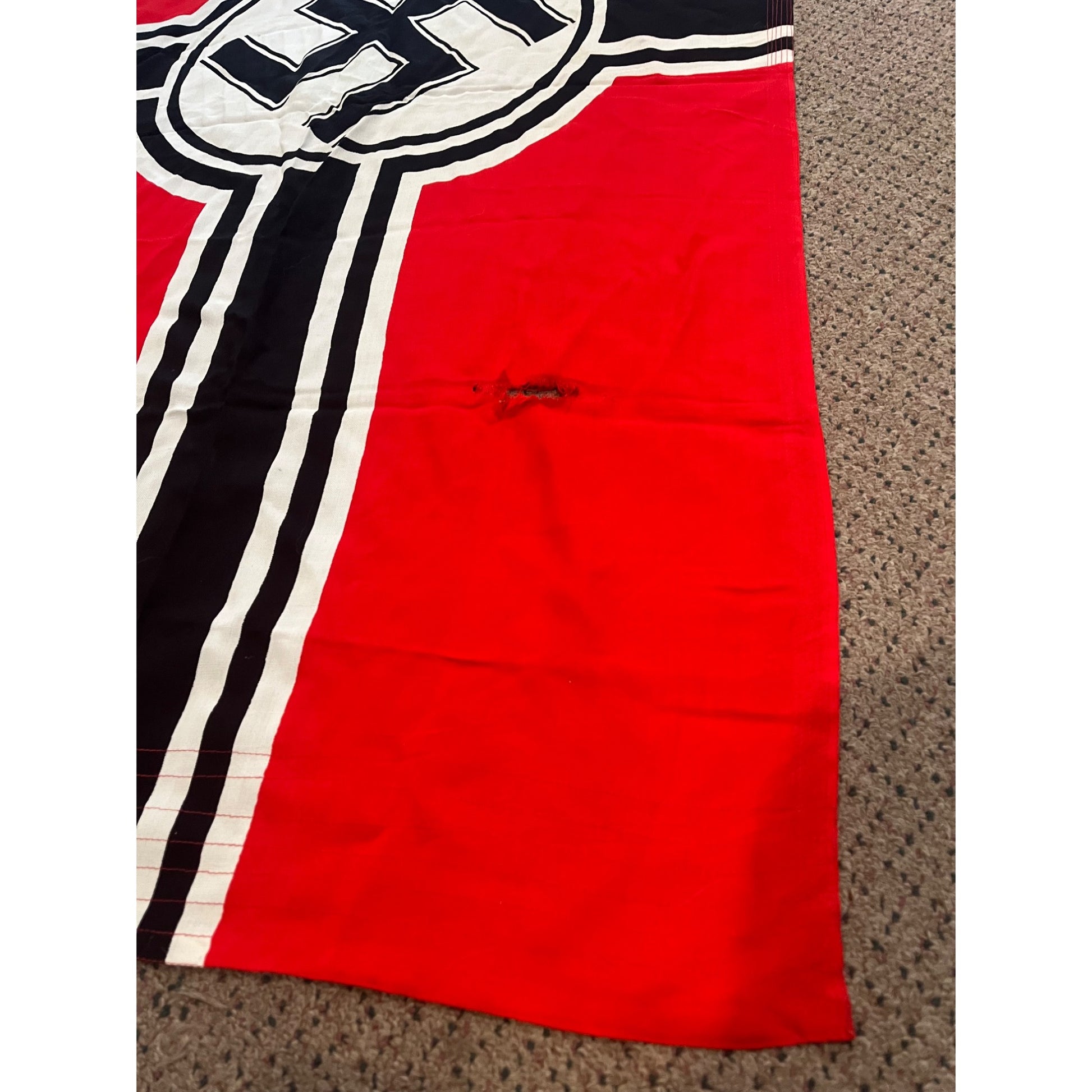 Original WWII Nazi Navy (Kriegsmarine) Shipboard Battle Flag  80cm x 135cm