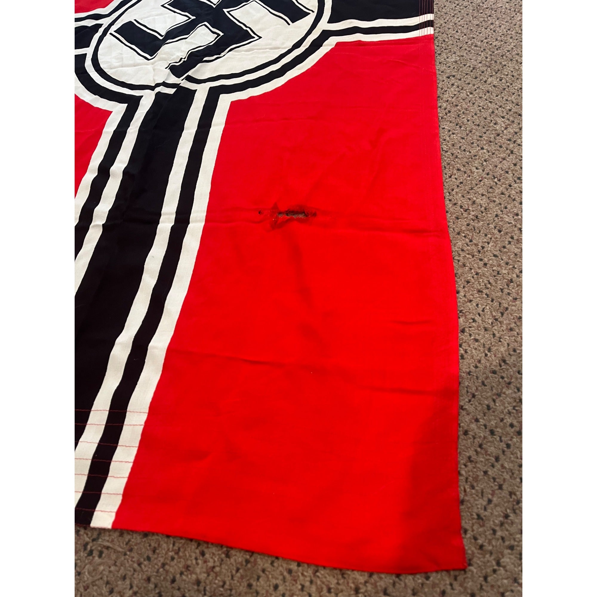Original WWII Nazi Navy (Kriegsmarine) Shipboard Battle Flag  80cm x 135cm