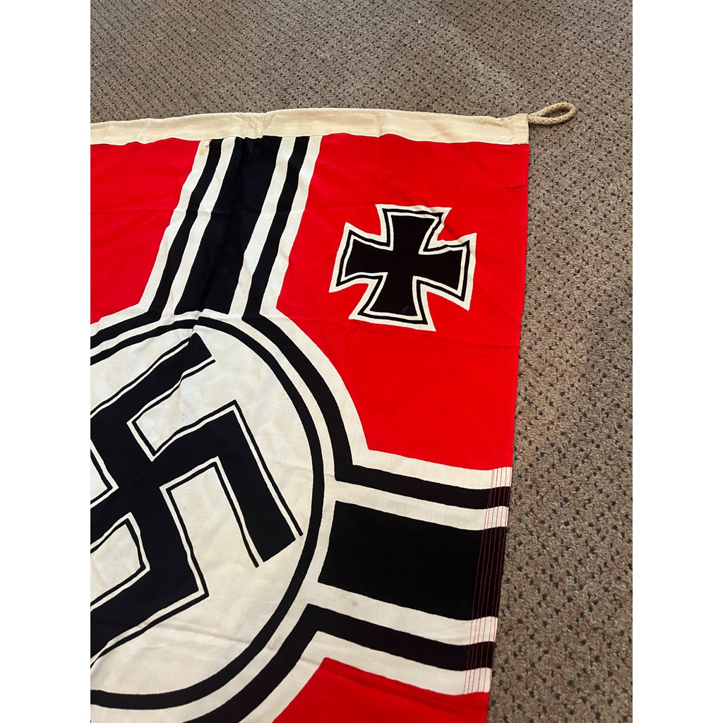 Original WWII Nazi Navy (Kriegsmarine) Shipboard Battle Flag  80cm x 135cm