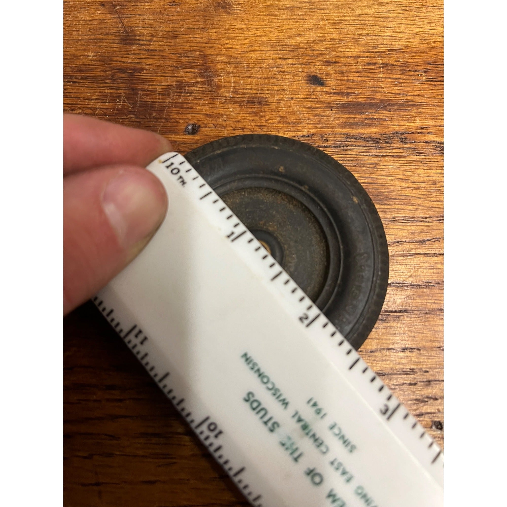 Vintage Louis Marx Toys (1) Original Rubber Tire Wheel Replacement Part 2.5"