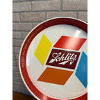 Vintage Blatz Schlitz 1955 Round Metal Beer Tray Clean Barware Round 12"