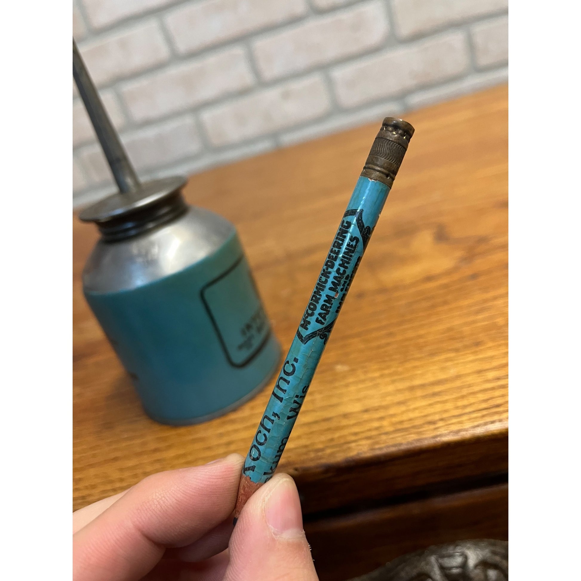 Vintage International Harvester IH Oiler Advertising Oil Can Kewaskum Wisconsin