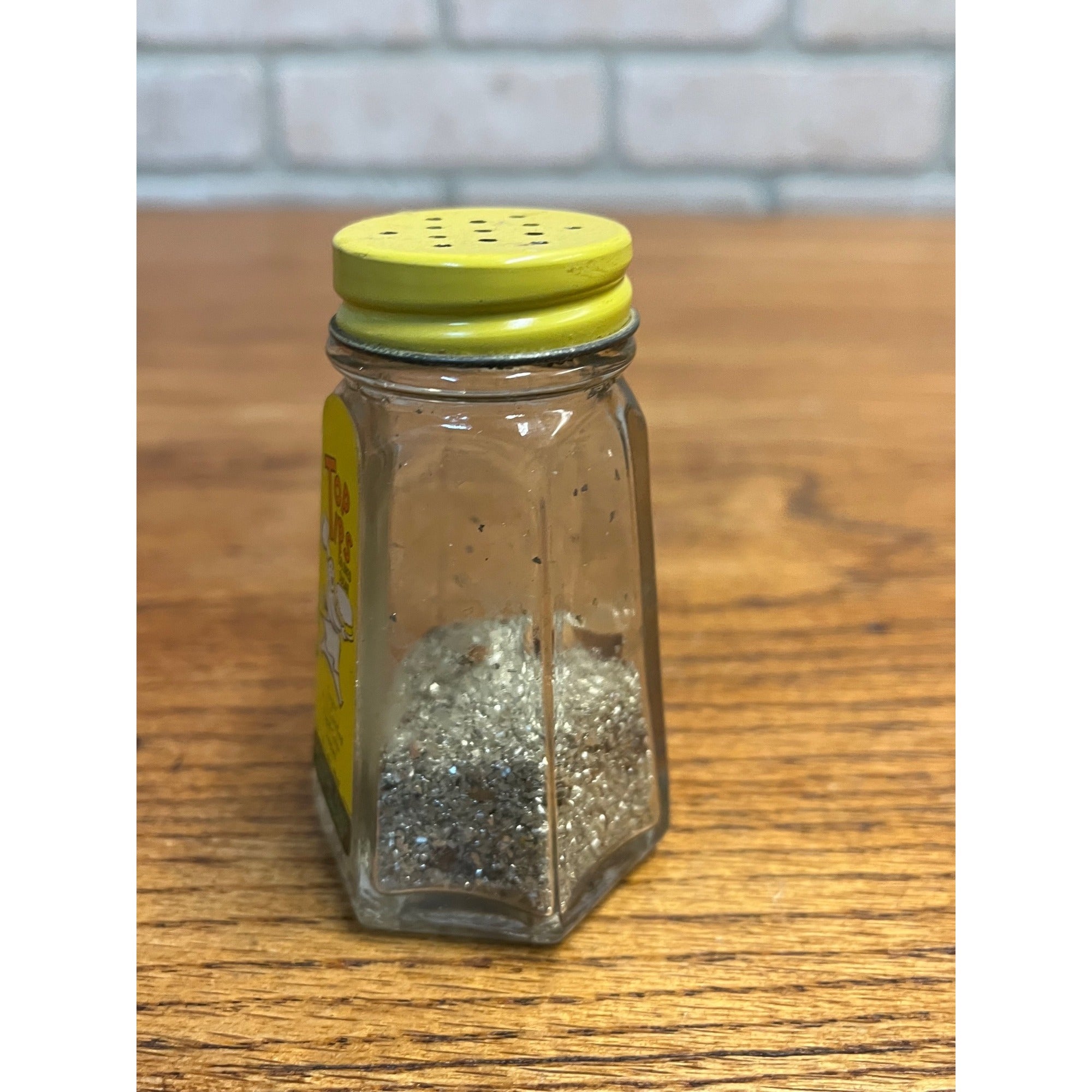 Vintage Top Tips Colored Sugar Glass Bottle Universal Foods Chicago Sprinkles
