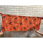 Vintage 1940s Halloween Crepe Paper Banner JOL Black Cats - As-Is
