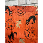Vintage 1940s Halloween Crepe Paper Banner JOL Black Cats - As-Is
