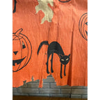 Vintage 1940s Halloween Crepe Paper Banner JOL Black Cats - As-Is