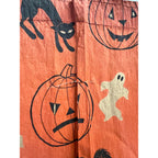 Vintage 1940s Halloween Crepe Paper Banner JOL Black Cats - As-Is