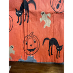 Vintage 1940s Halloween Crepe Paper Banner JOL Black Cats - As-Is