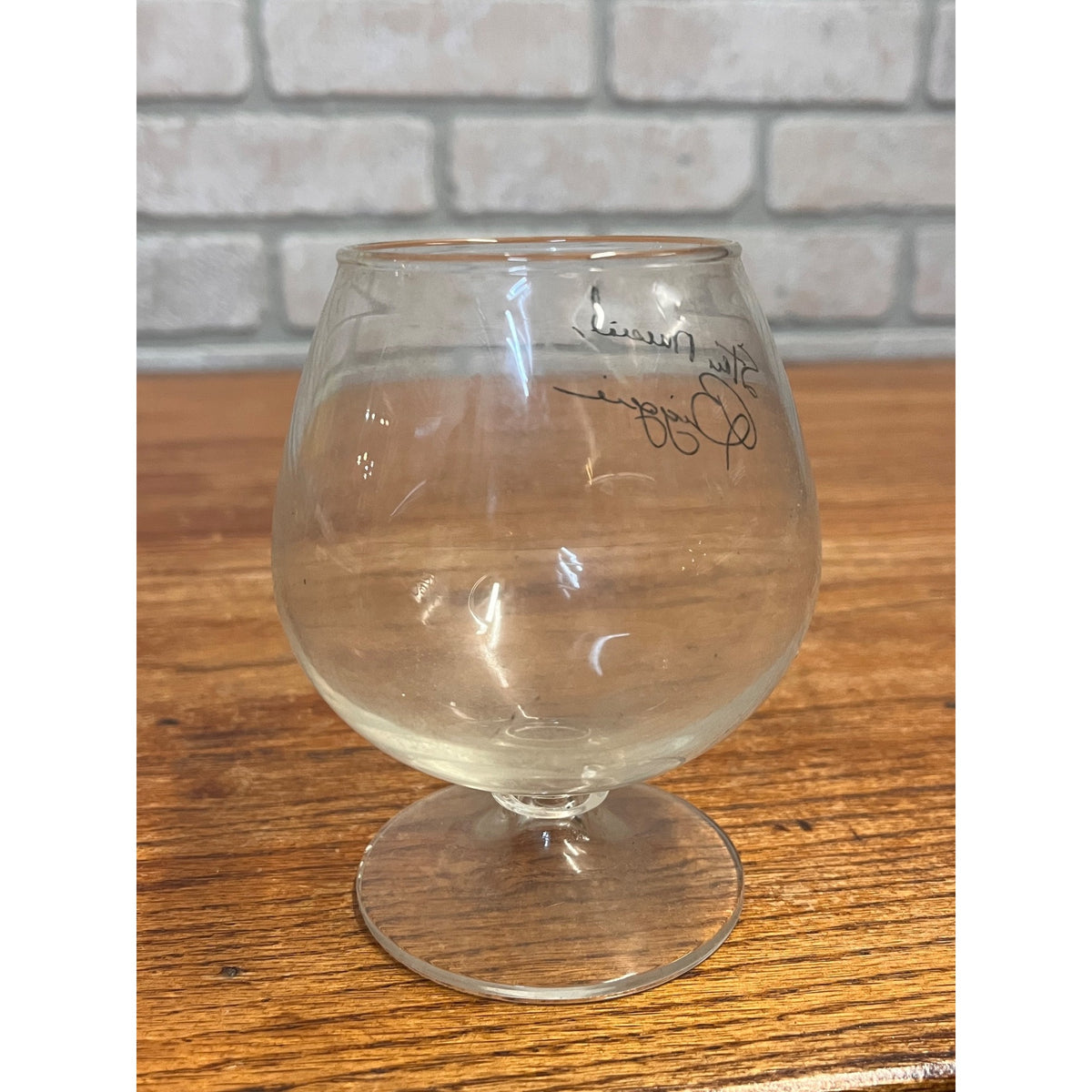 Vintage Stan Musial Biggies Brandy Glass Restaurant St Louis Cardinals Footed