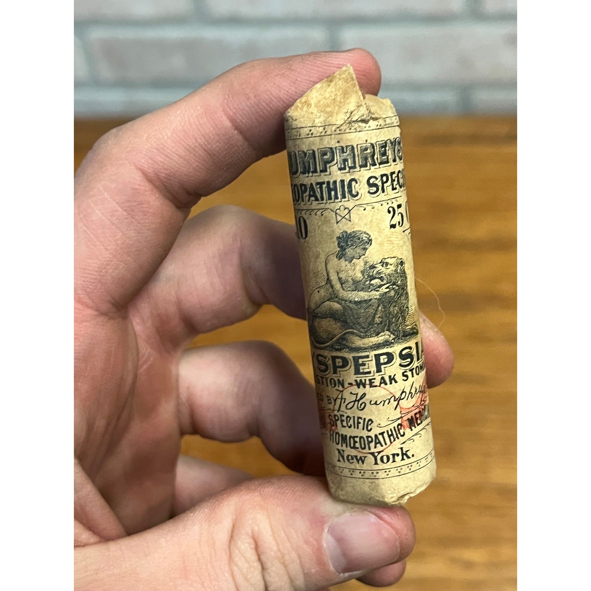 Vintage Lot 2 Humphreys Homeopathic Medicine No 10 Dyspepsia & No 77 Common Cold