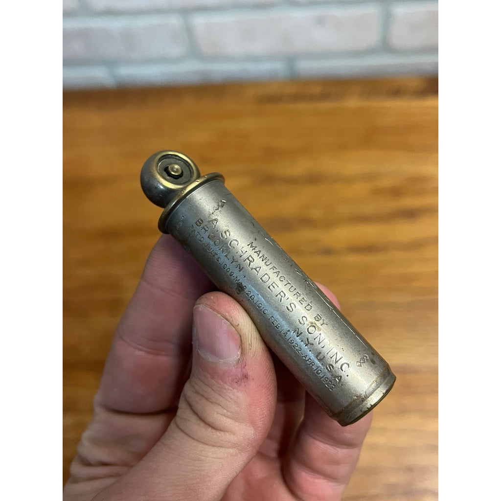 Vintage Lot (3) Automobile Balloon Tire Gauges Schrader, US Gauge Co. + Brass