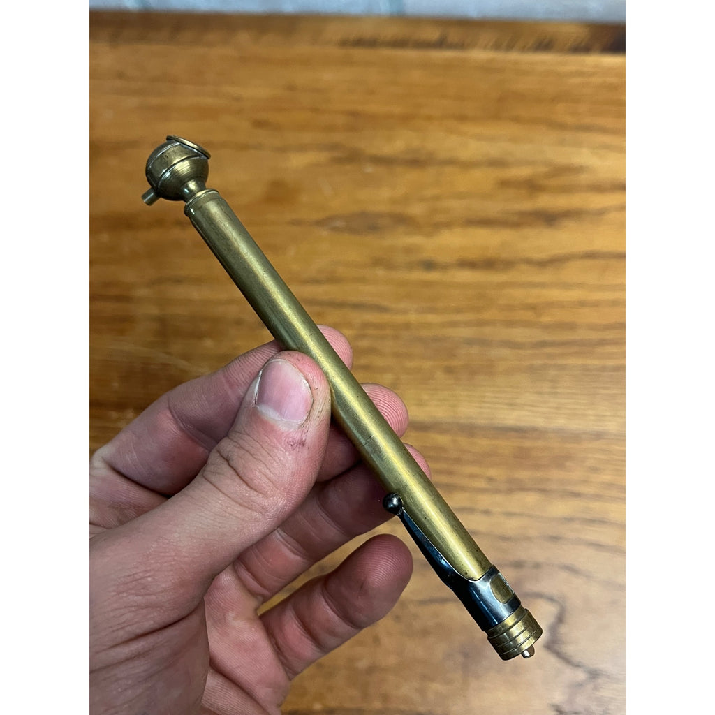 Vintage Lot (3) Automobile Balloon Tire Gauges Schrader, US Gauge Co. + Brass