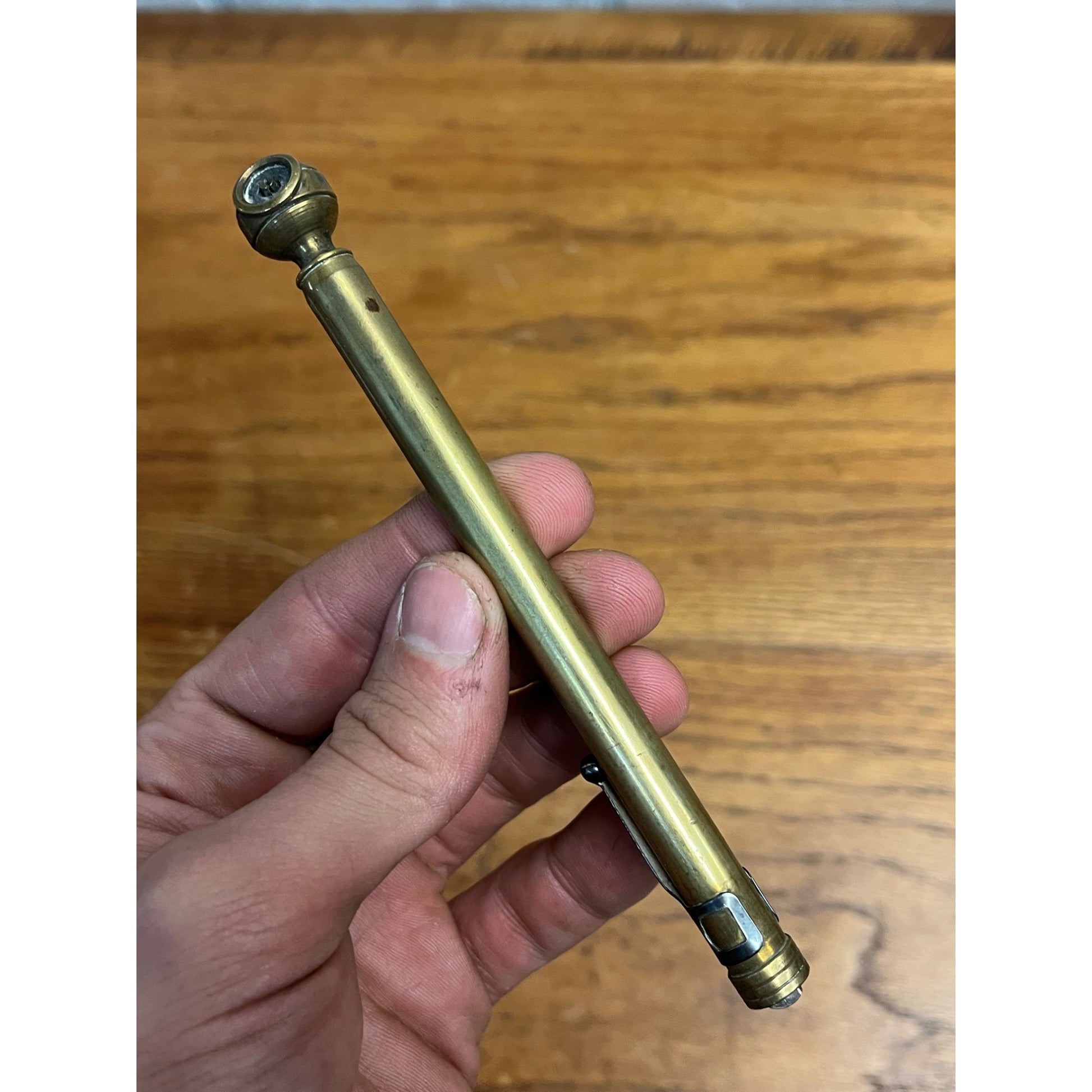 Vintage Lot (3) Automobile Balloon Tire Gauges Schrader, US Gauge Co. + Brass