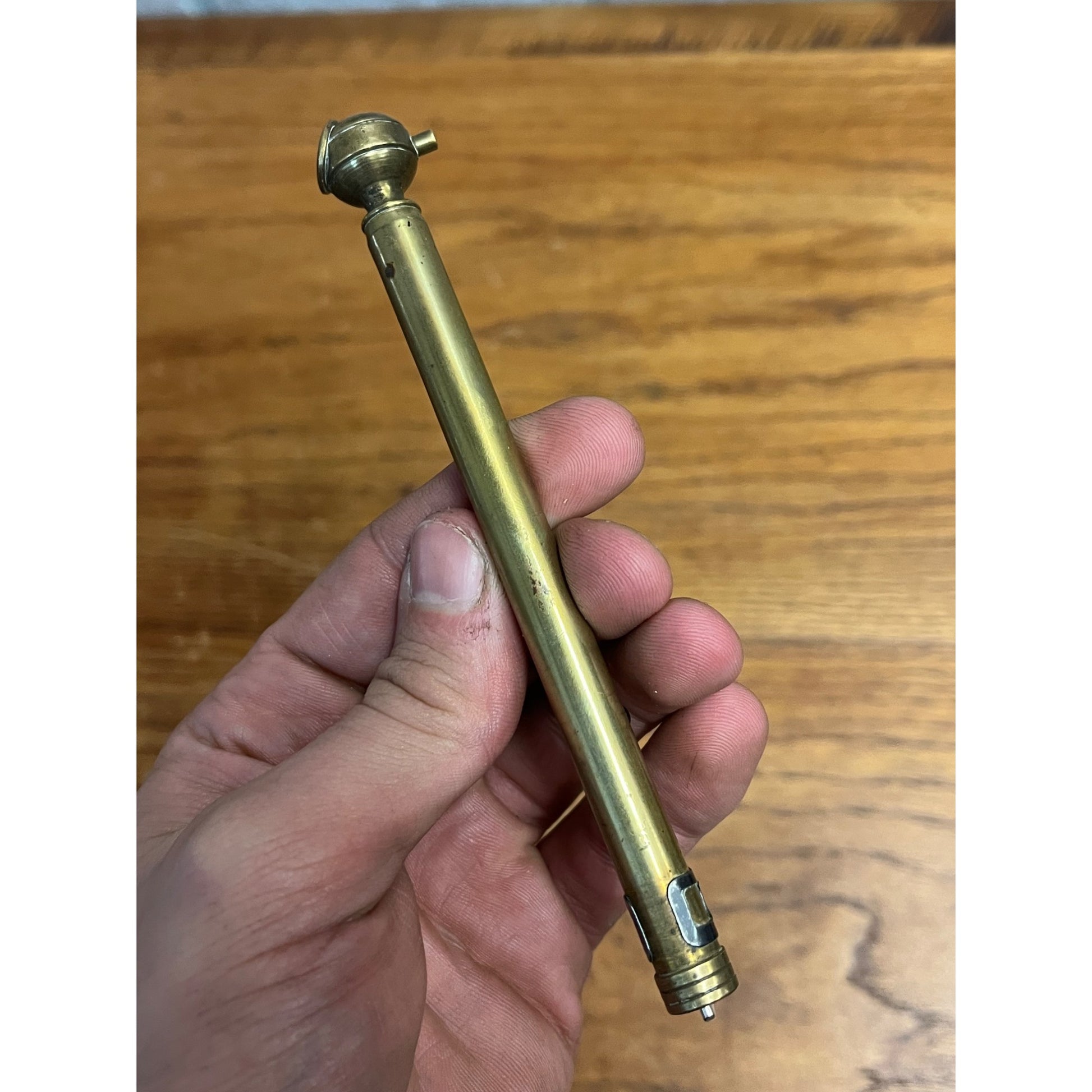 Vintage Lot (3) Automobile Balloon Tire Gauges Schrader, US Gauge Co. + Brass