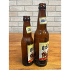 Vintage 60s Lithia Old Timer's Beer Paper Label Bottles West Bend Wis 12oz & 7oz