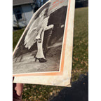 Vintage The Tweaker Ladies Razor Cardboard Advertising Sign Easel Store Display