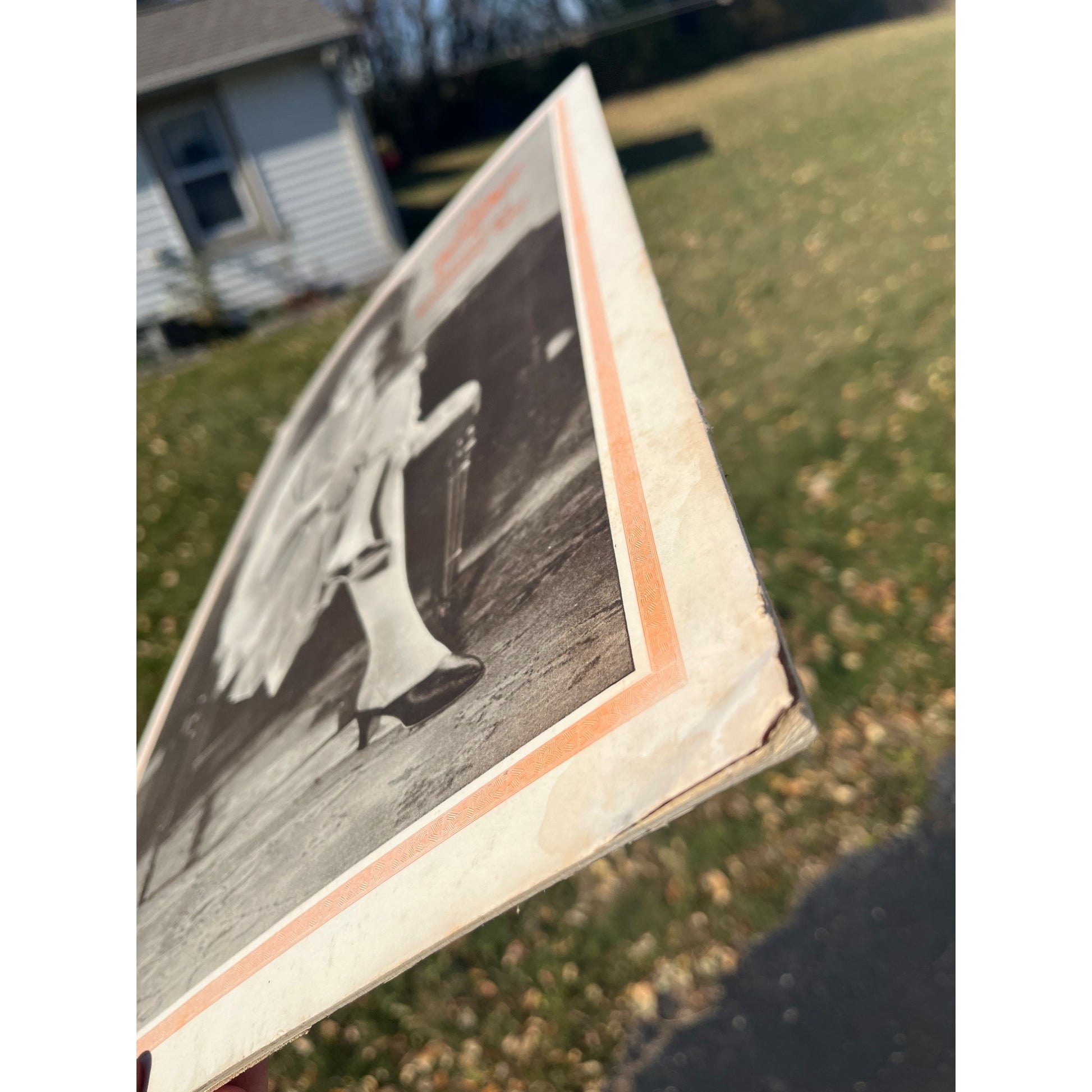 Vintage The Tweaker Ladies Razor Cardboard Advertising Sign Easel Store Display