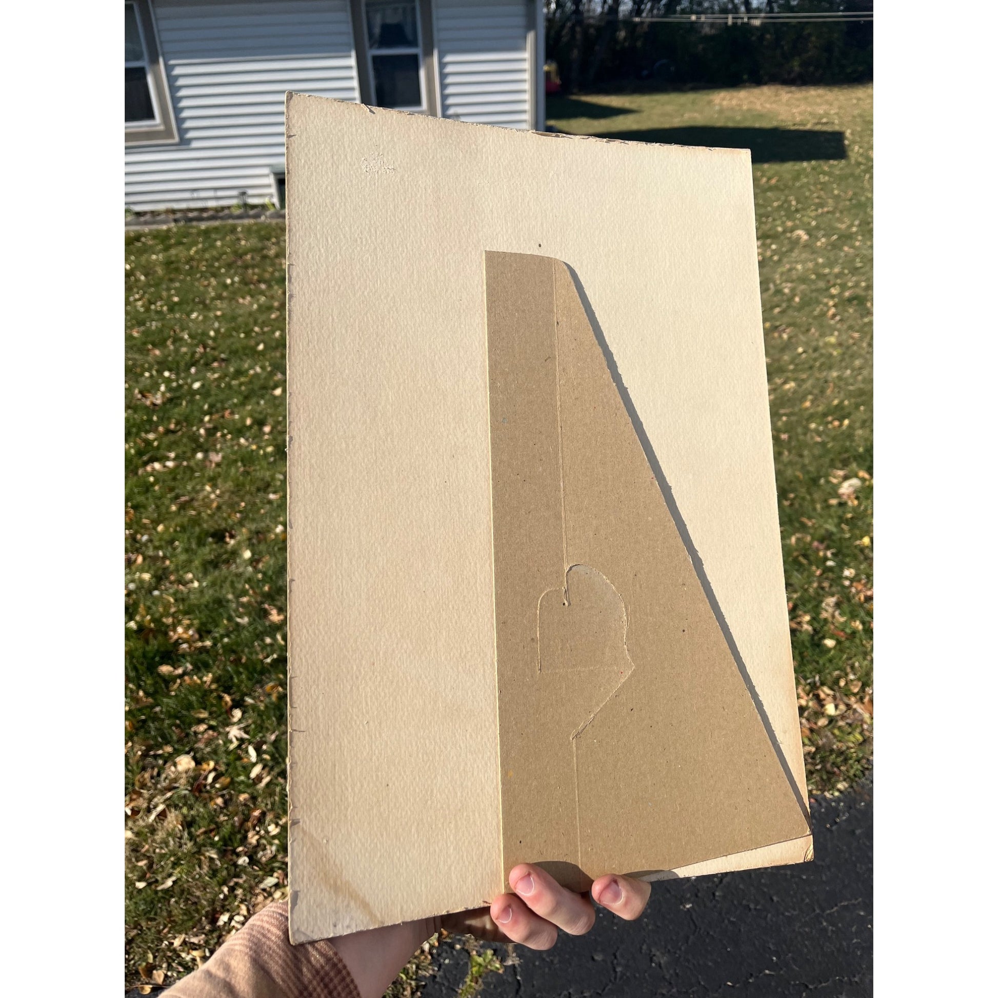 Vintage The Tweaker Ladies Razor Cardboard Advertising Sign Easel Store Display