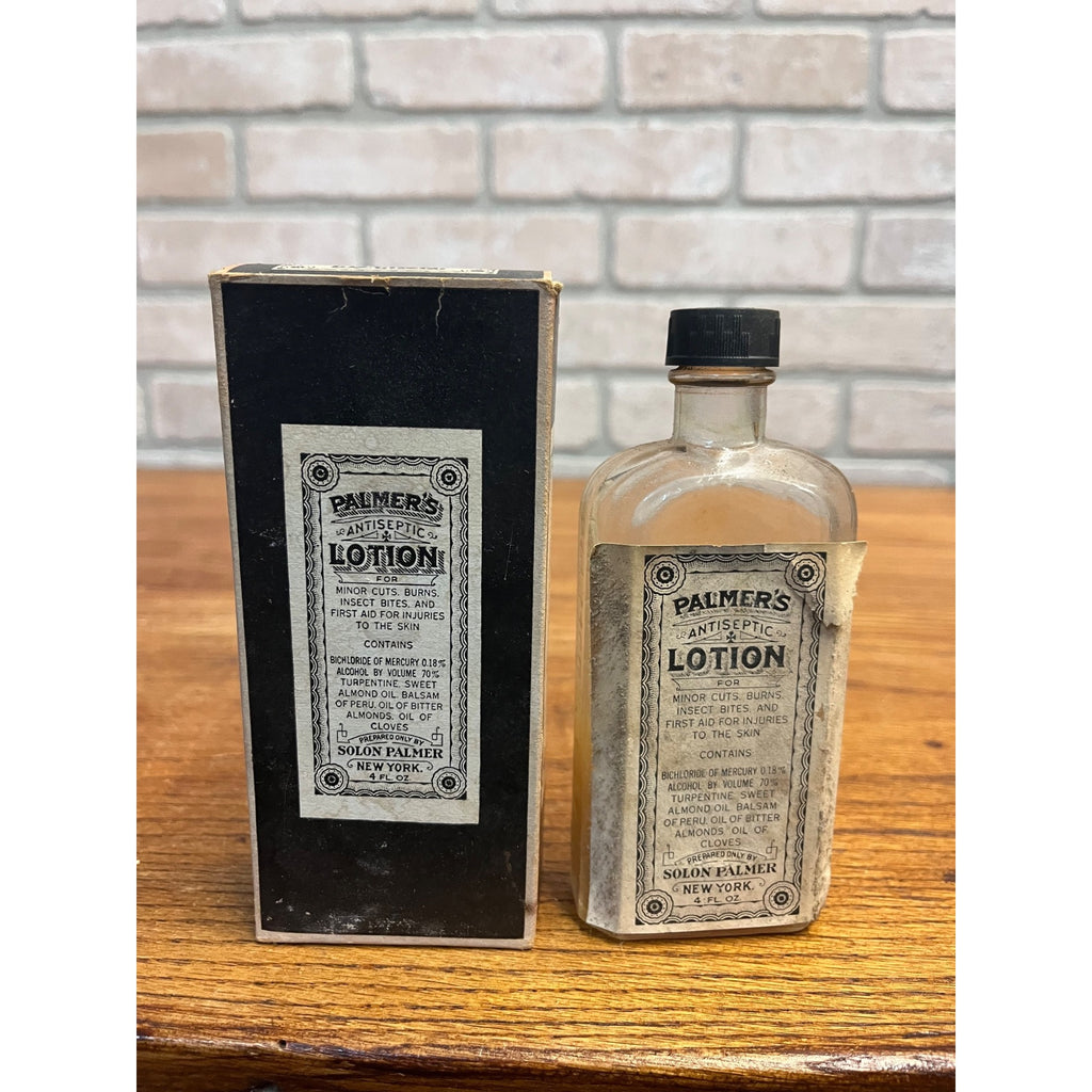 Rare ~ NOS ~ Palmer's Antiseptic Lotion ~ Solon Palmer ~ New York, NY ~ 2 Ounces