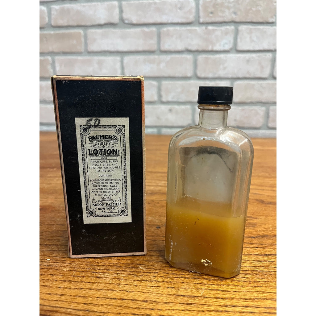 Rare ~ NOS ~ Palmer's Antiseptic Lotion ~ Solon Palmer ~ New York, NY ~ 2 Ounces