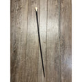 Antique 19th c. Stacked Leather Ring Walking Cane Swagger Stick 34" -  1890s
