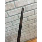 Antique 19th c. Stacked Leather Ring Walking Cane Swagger Stick 34" -  1890s