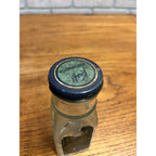 Vintage 1940s Kraft Foods Horseradish Glass Jar Advertising Tin Lid