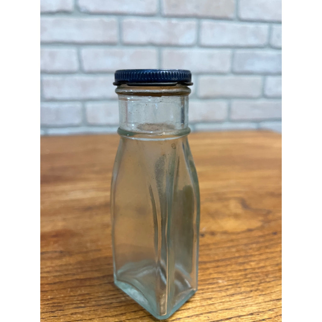Vintage 1940s Kraft Foods Horseradish Glass Jar Advertising Tin Lid