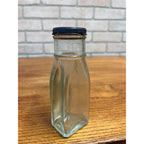 Vintage 1940s Kraft Foods Horseradish Glass Jar Advertising Tin Lid