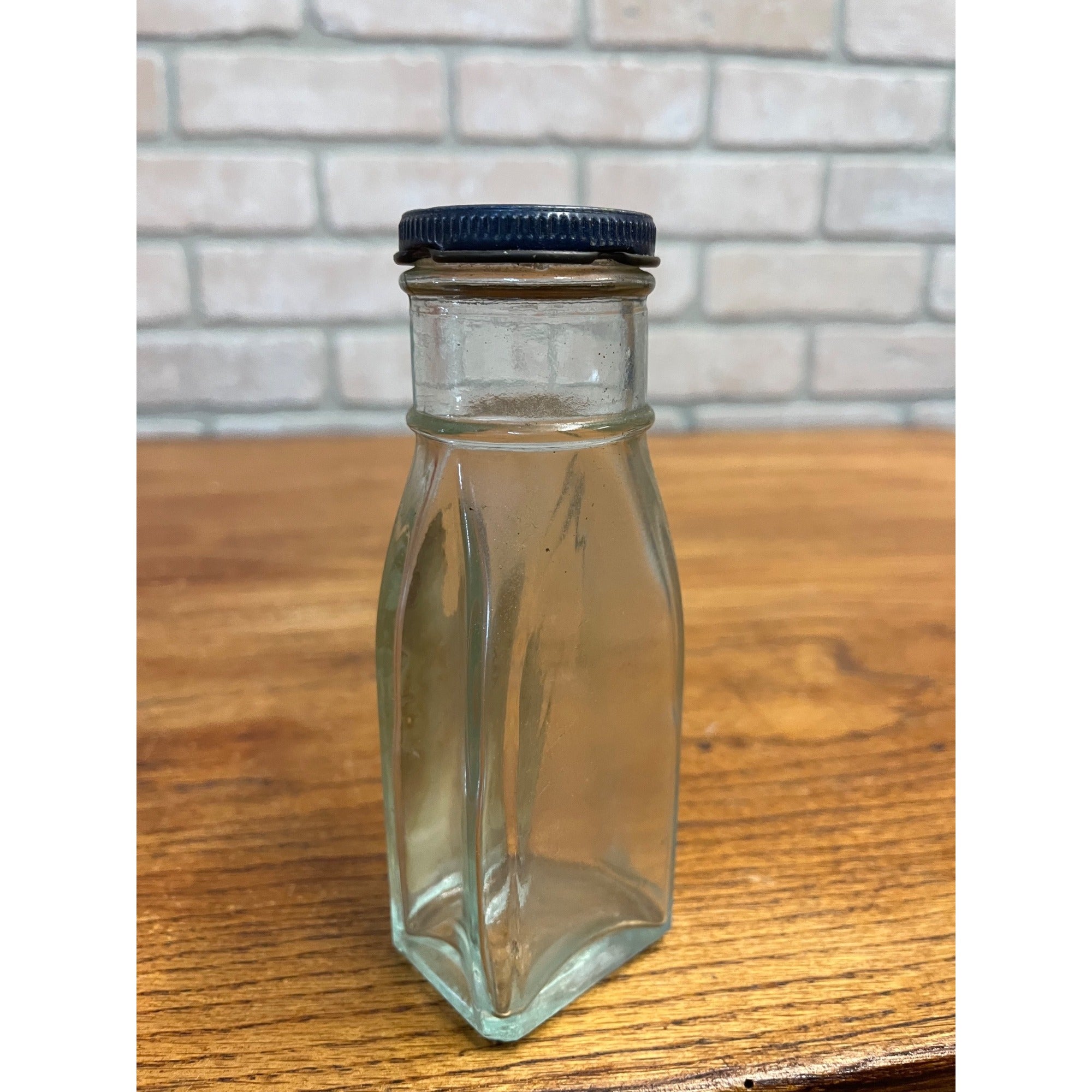 Vintage 1940s Kraft Foods Horseradish Glass Jar Advertising Tin Lid