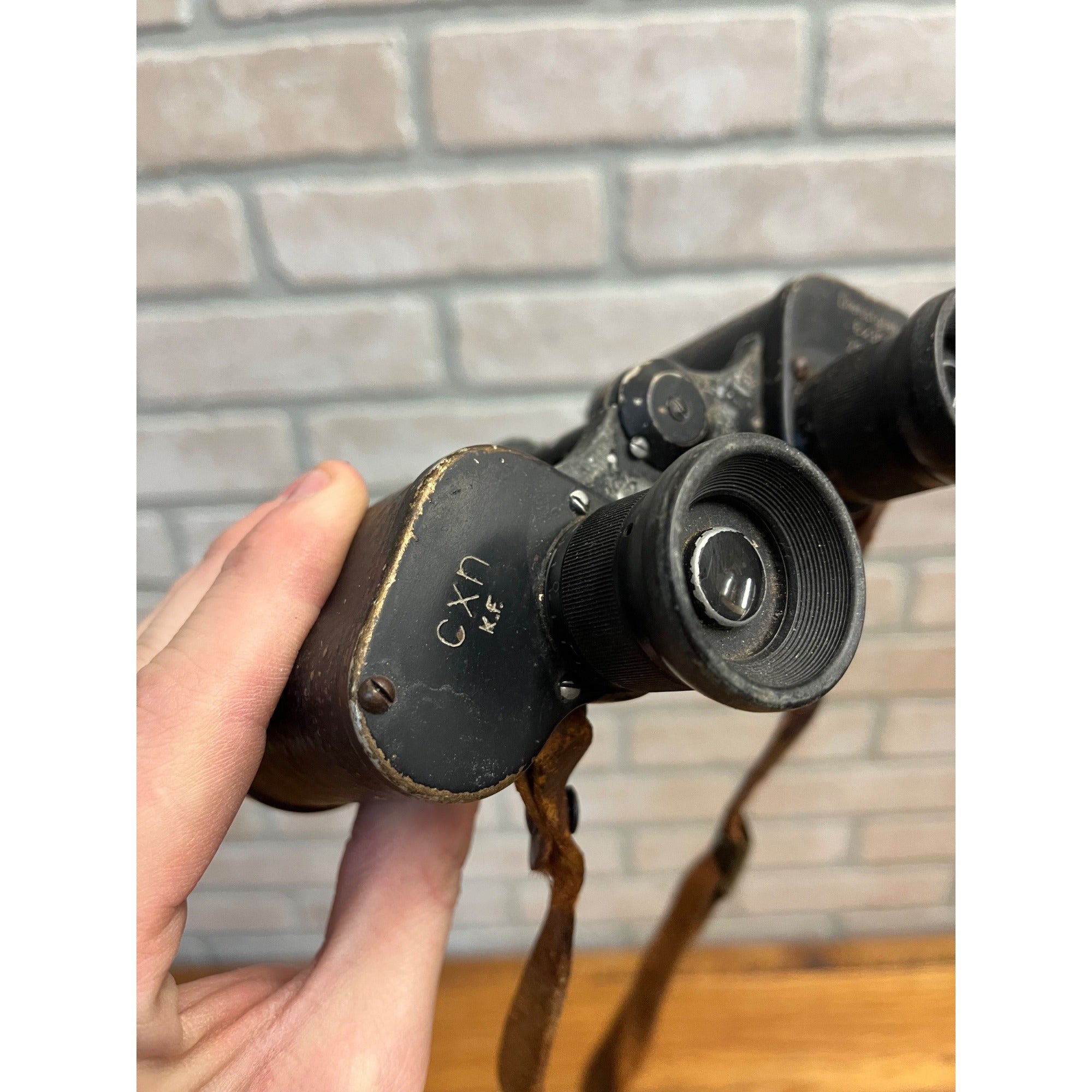 Dienstglas 6x30 H6400 Binoculars Germany WWII CXN KF SN 295372 Officer