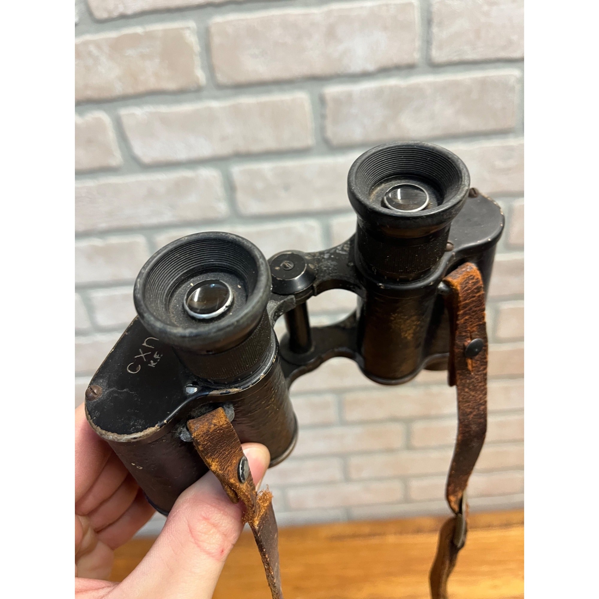 Dienstglas 6x30 H6400 Binoculars Germany WWII CXN KF SN 295372 Officer