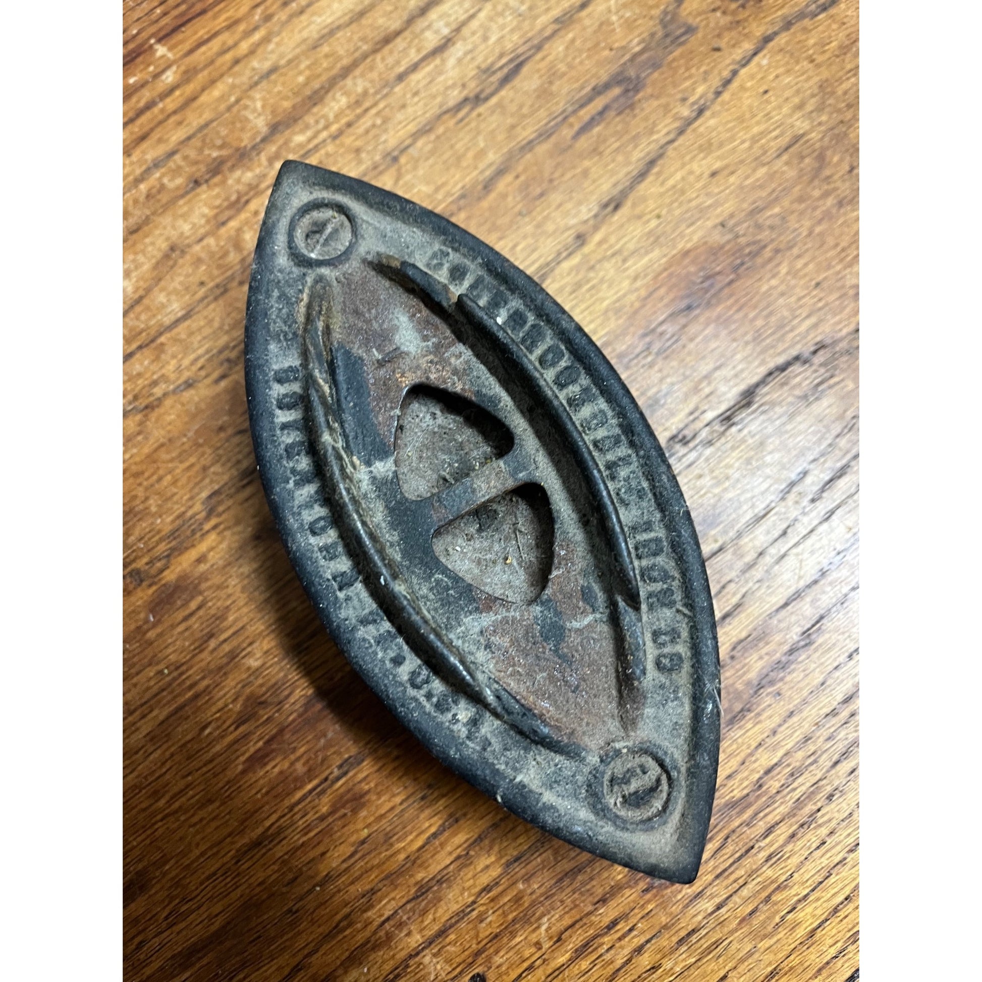 Antique ColeBrookDale Sad Iron Co Boyertown PA USA Flat Cast Iron Wood Handle