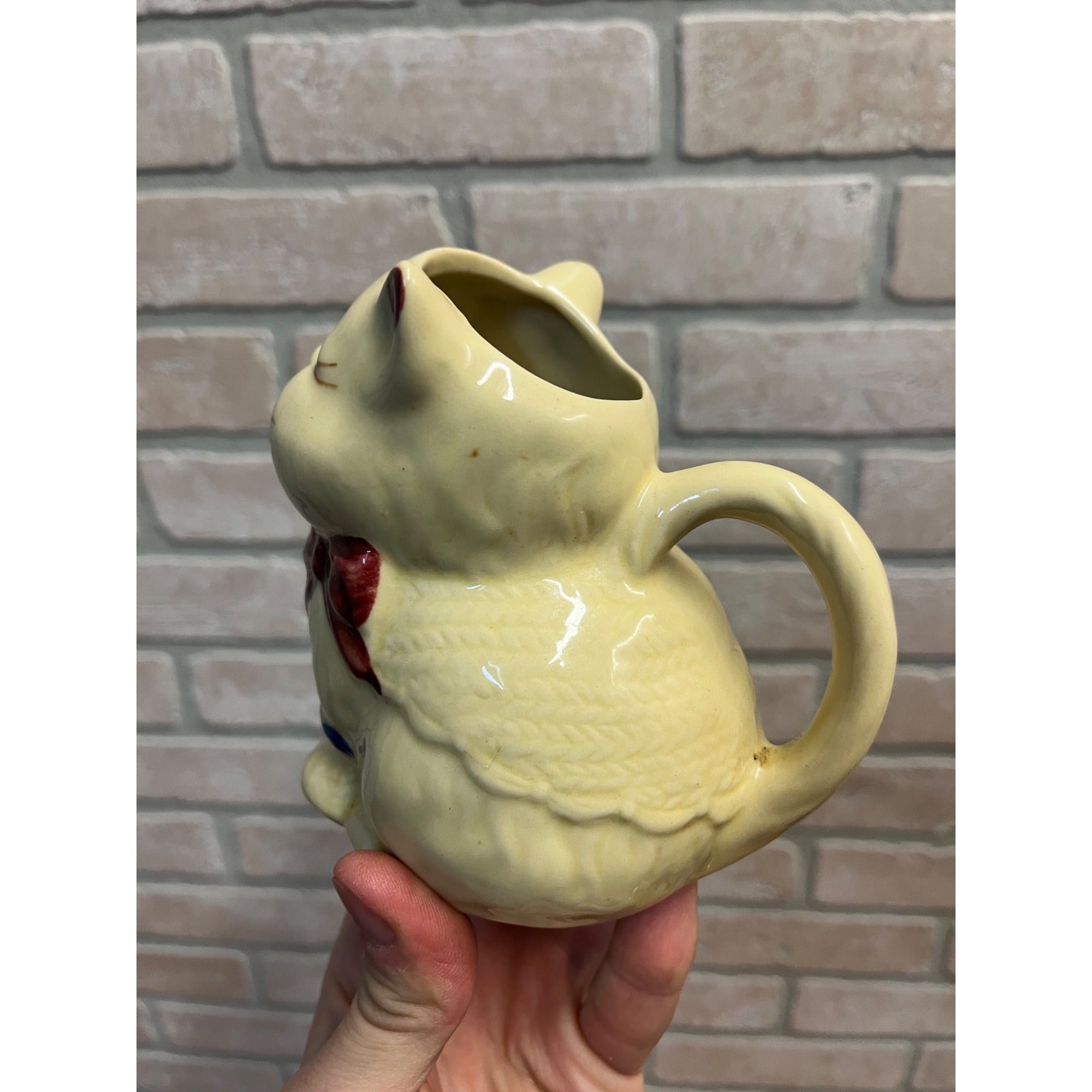 Vintage Shawnee Pottery “Puss ‘n Boots” 1940s Kitty Cat Creamer #N1234