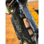 Vintage 1920s Arcade Cast Iron Yellow Cab Sedan Taxicab Taxi Cab 8" w/ Driver