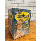 GE General Electric Vintage 50s 60s Sun lamp Tanning Bulb Box Sunlamp Retro Prop