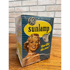 GE General Electric Vintage 50s 60s Sun lamp Tanning Bulb Box Sunlamp Retro Prop