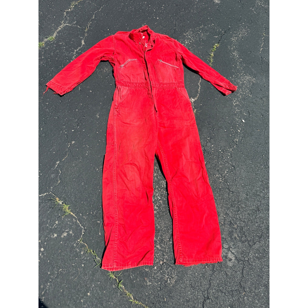 Vintage 1950s Random Lake Wisconsin Fire Dept Coveralls Workwear Firefighter