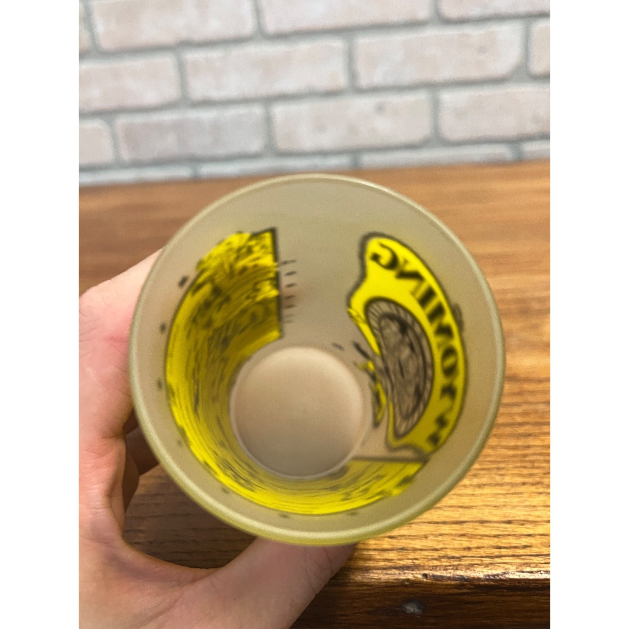 Vintage Frosted State Drinking Glass Wyoming Yellowstone Hazel Atlas