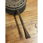 Antique Primitive Copper Bed Warmer Wooden Handle Rustic Farmhouse