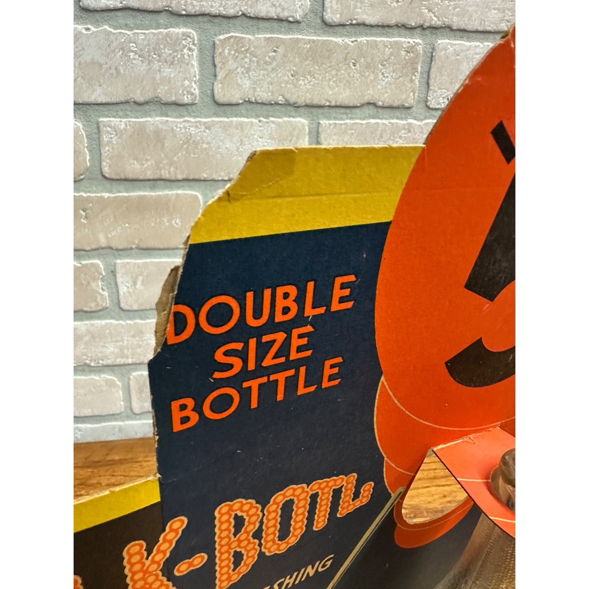 Vintage 1930s Mil-Kay Soda Advertising Cardboard Litho Sign Bottle Store Display