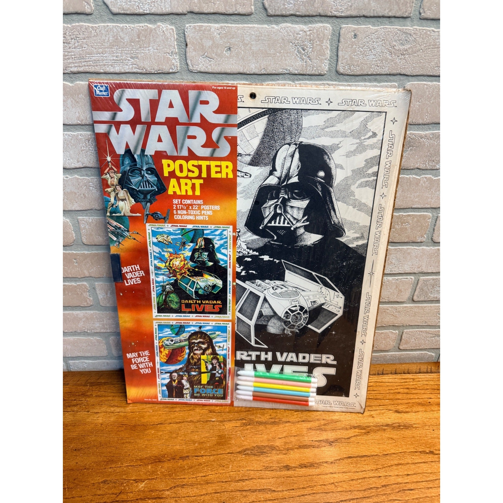 NEW NIP Vintage Star Wars 1978 Craft Master Dual Poster Art Set #19301 SEALED