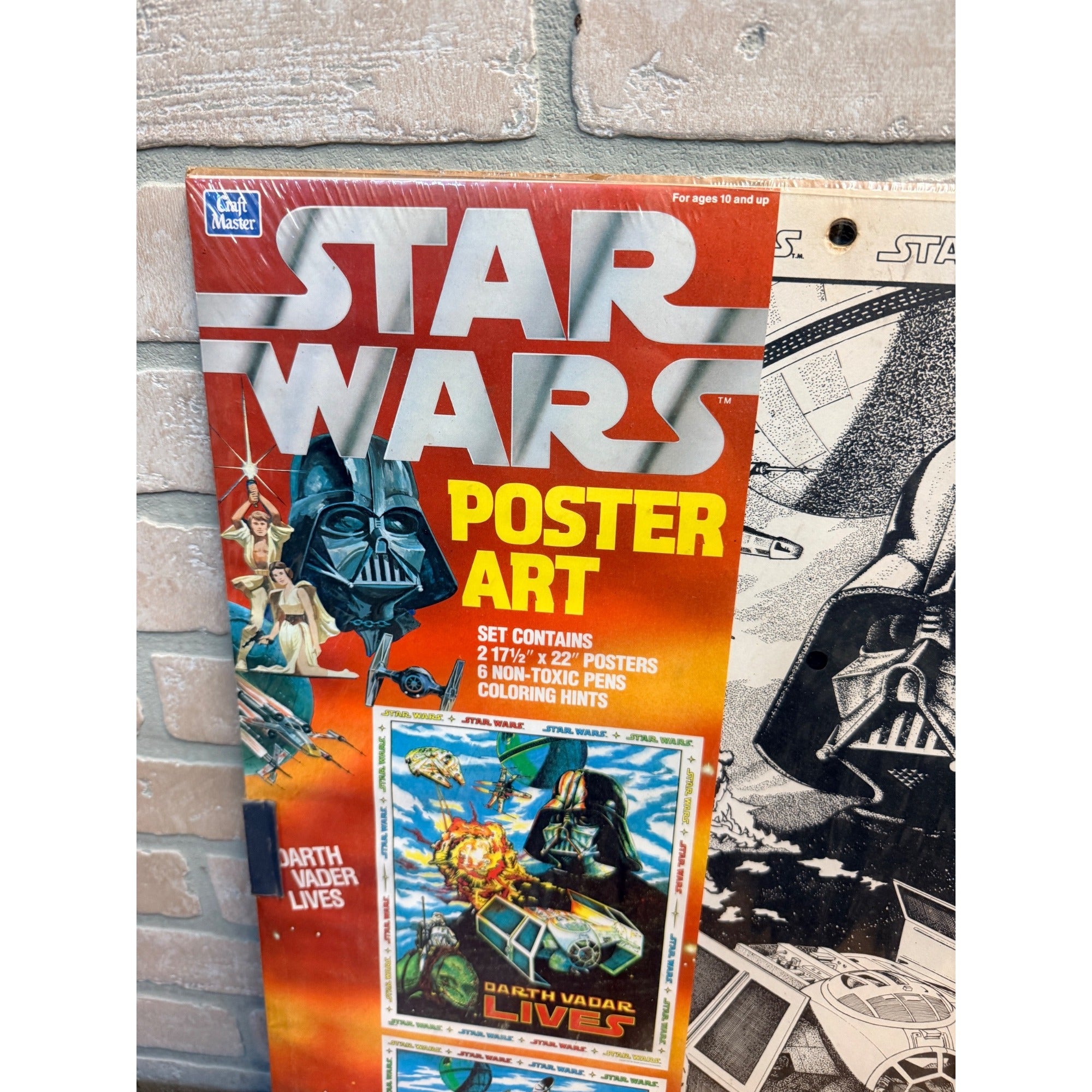 NEW NIP Vintage Star Wars 1978 Craft Master Dual Poster Art Set #19301 SEALED