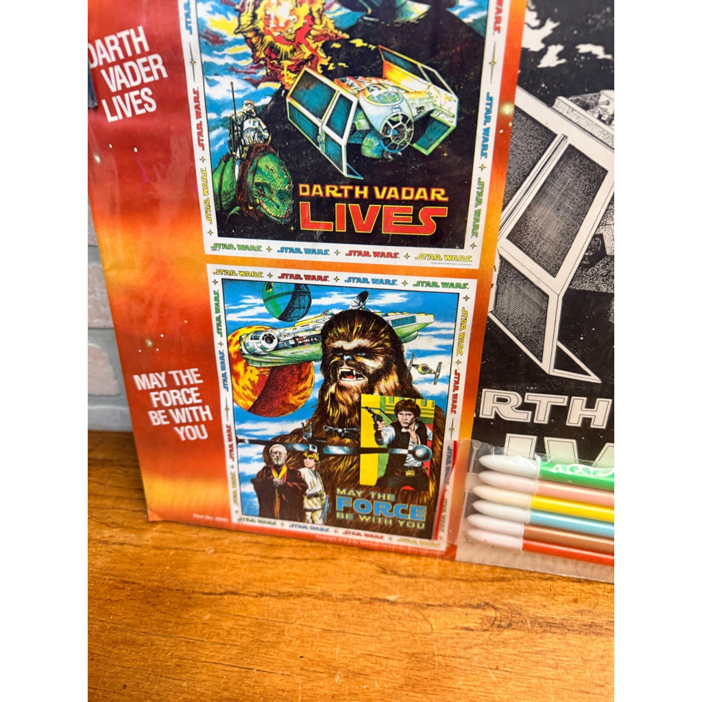 NEW NIP Vintage Star Wars 1978 Craft Master Dual Poster Art Set #19301 SEALED