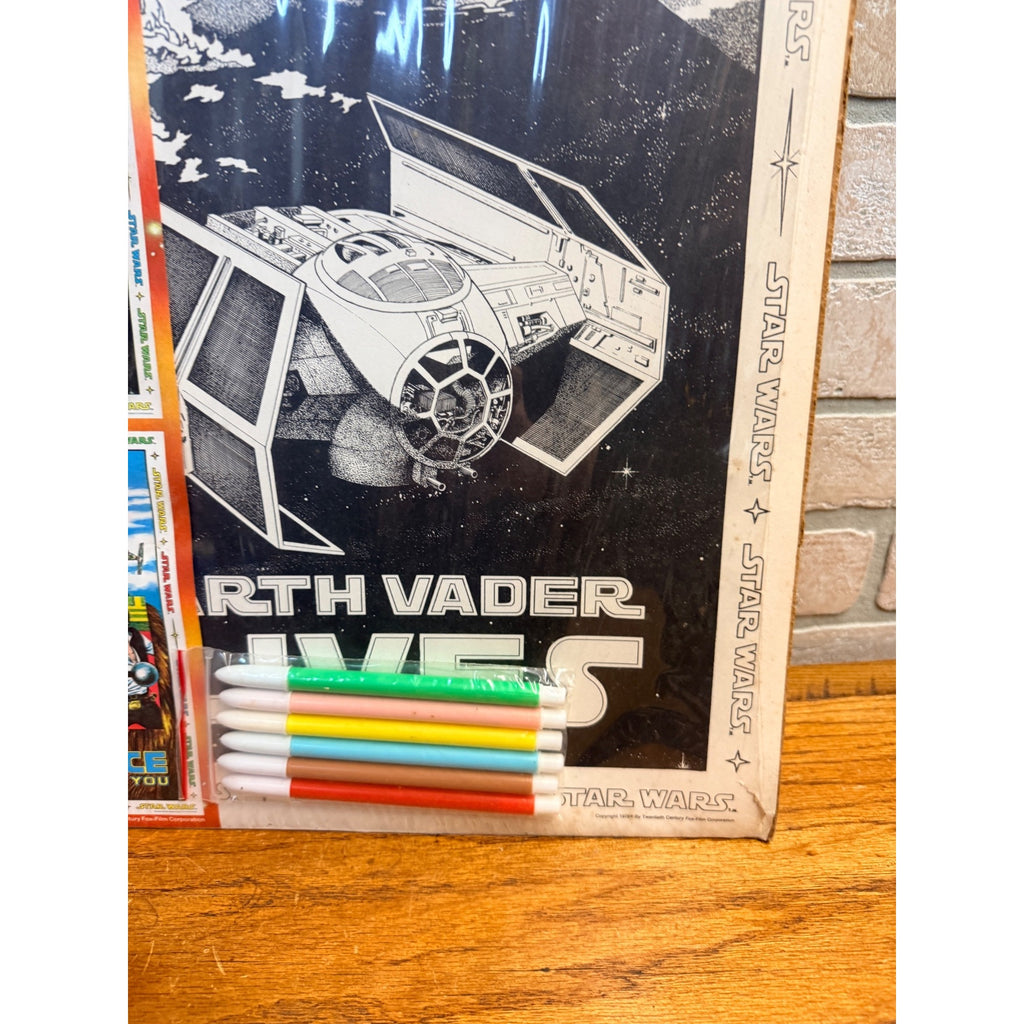 NEW NIP Vintage Star Wars 1978 Craft Master Dual Poster Art Set #19301 SEALED