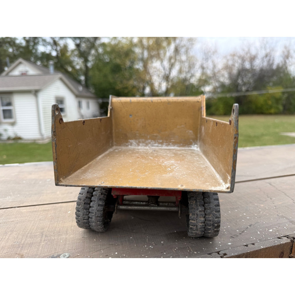 Vintage 1950s Ertl International Touch Steering IH Dump Truck Metal Toy