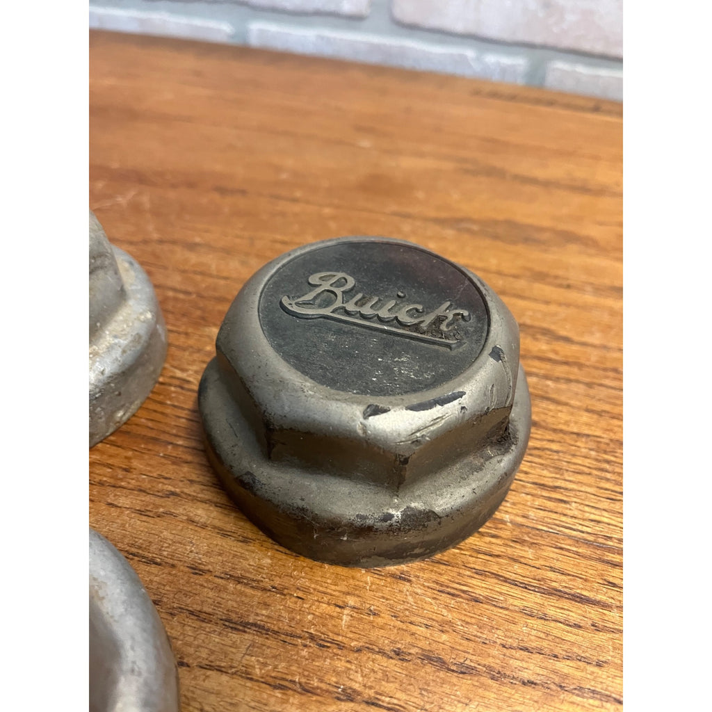 Original 1920s Buick Car Automobile Thread-On Cap Grease Dust Covers (3)