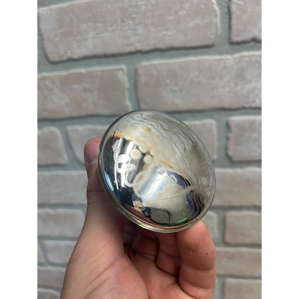 Antique Silver Mercury Glass Cabinet Door Knob Pull Lot (3)
